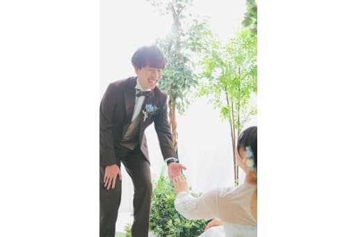 旦那さんの優しい笑顔。