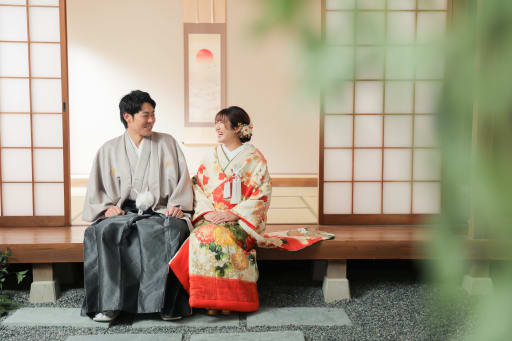 仲良く話しながら