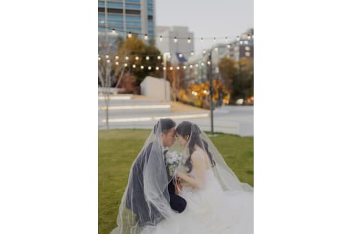 ベールの中に！