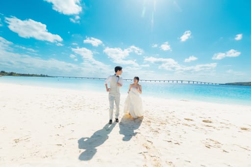 Green,Bridge and Beach