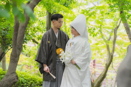 白無垢に合わせる伝統的な装い