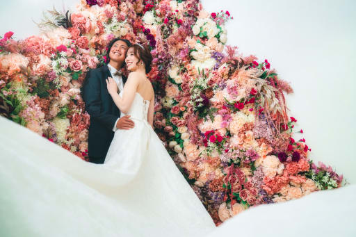 ちゃんとウェディングもしてます！笑