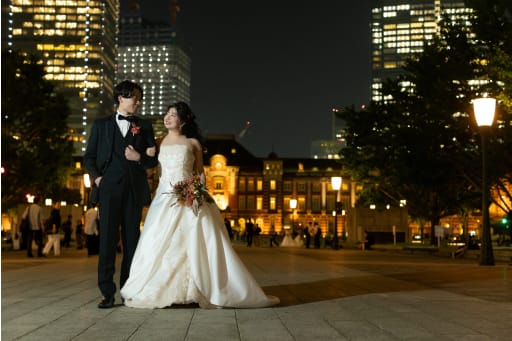東京駅をお散歩しているところを