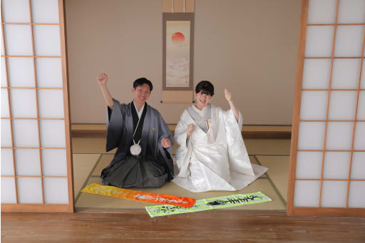 最後はお二人の好きなポーズで