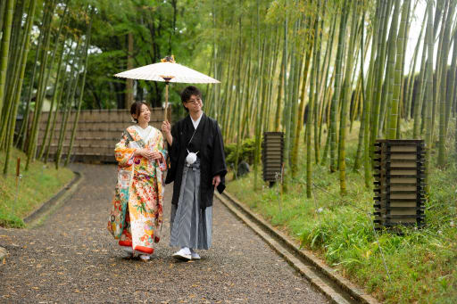 雨の日でも花田苑では素敵に撮れます！