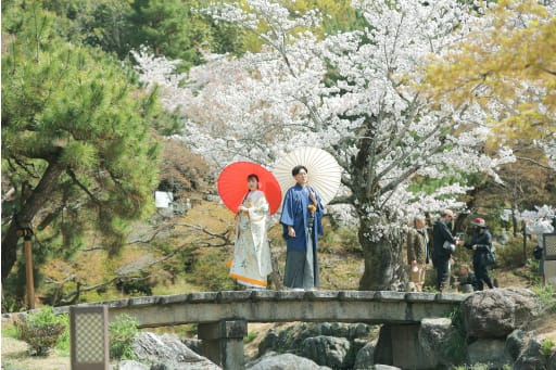 橋の上