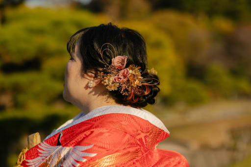 ヘアスタイルも撮影