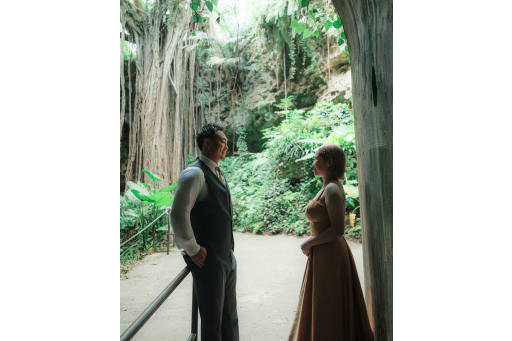 背景の抜け感を意識したポートレート
