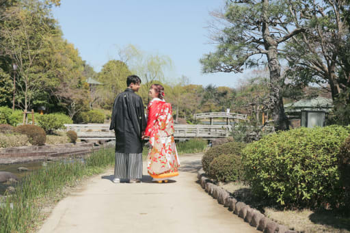 素敵な庭園で