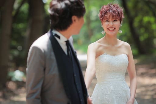 素敵笑顔の新婦さん