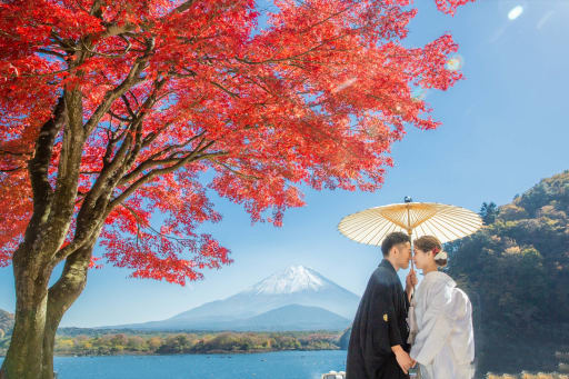 富士山と紅葉