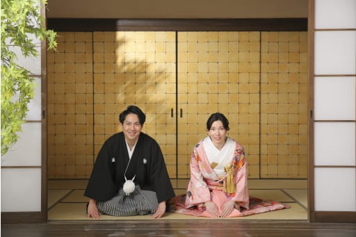 お辞儀のショット