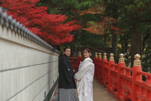 お寺なので和装映えする背景がたくさんあります。