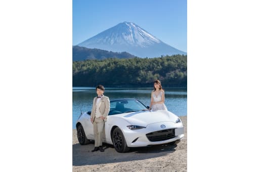 Mt.Fuji with a Car