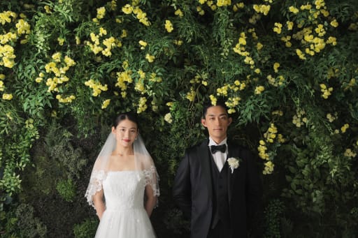 グリーンウォールでの正統派ツーショット