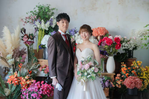 お花屋さんをイメージした背景