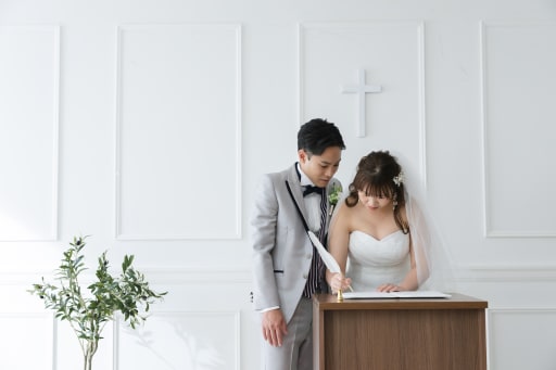 オリジナルの結婚証明書を使って