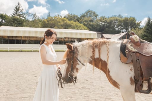 新婦様とお馬さん
