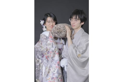 お二人の大切なぬいぐるみと。
