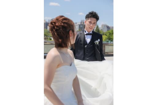 新郎様の優しげなお顔
