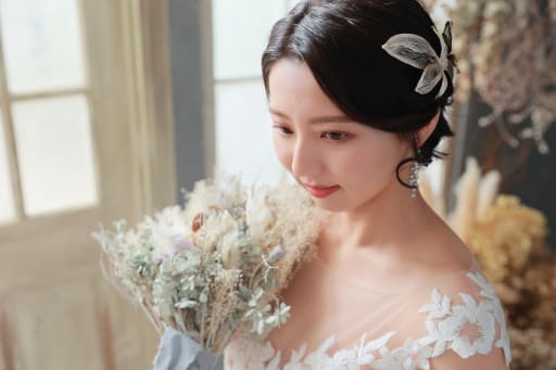 ご新婦様の髪型も