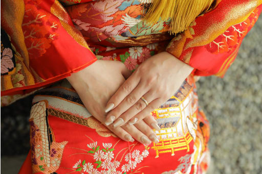 ご新婦様の指輪