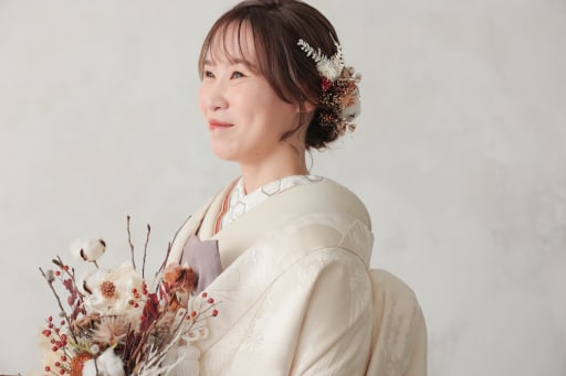 小物コーデ+ドライフラワー