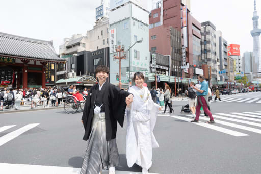 浅草を感じるワイドアングルショット