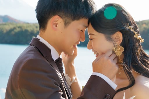 お顔をくっつけて