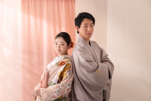 淡いピンク背景