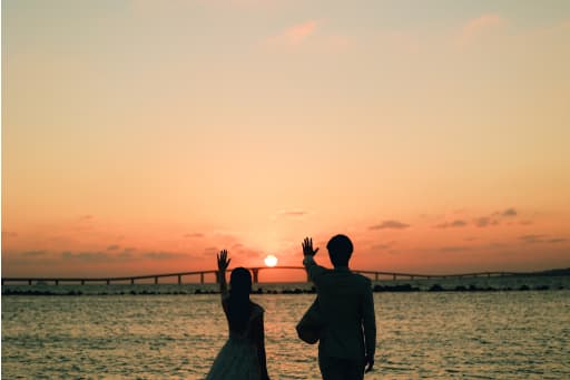 夕陽特別な瞬間