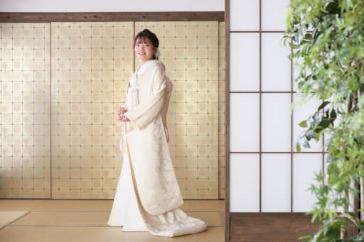 美しい新婦様のソロショット