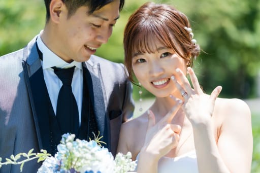 可愛らしいご新婦様の笑顔が素敵でした