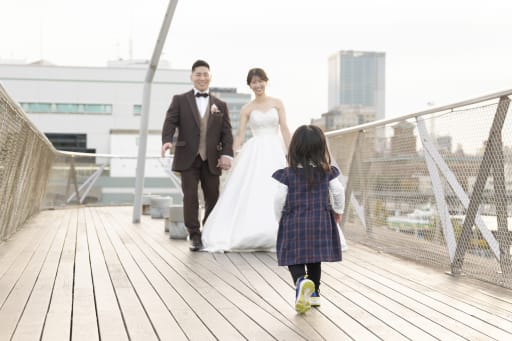 洋装は大桟橋で！可愛いご家族様と！