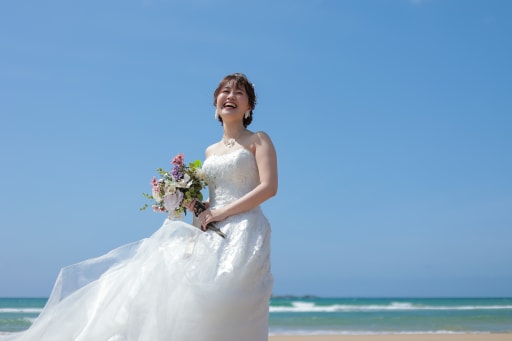 新婦さんの笑顔