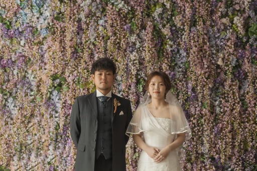 最後は藤の花の前でカメラ目線をいただきました