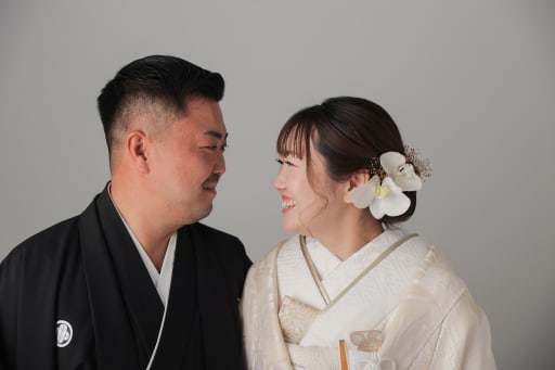 見つめ合うお二人❤️