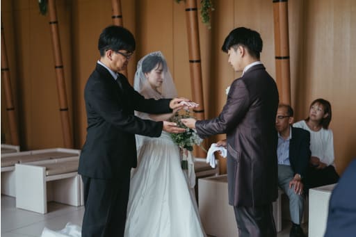 お父様と入場して感動・・・✨