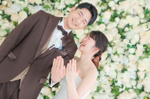 弾ける笑顔の指輪ショット