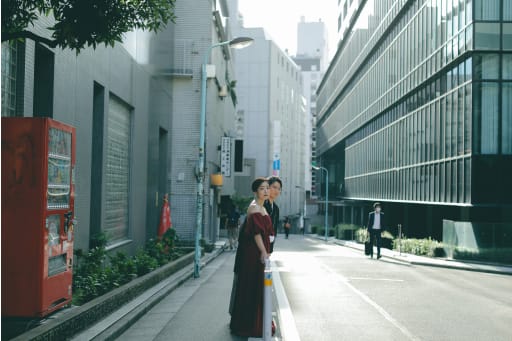 渋谷の街並みでオシャレに