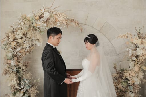 誓い合うおふたり