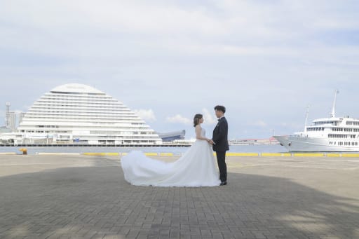 ドレスがふわり♪