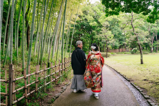定番の竹林