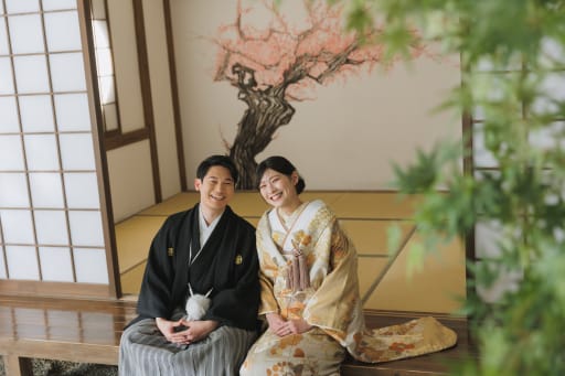 和の情緒を感じる縁側ショット