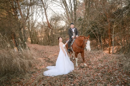 新婦様が下に降りて