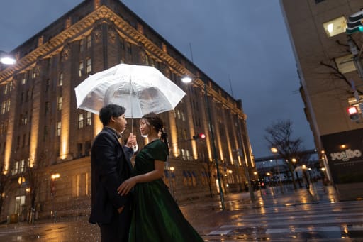 雨の日のナイト居留地