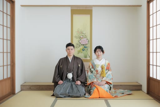 正座のお写真は年賀状にも使えます！