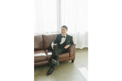 ご新郎様の素敵なソロショット