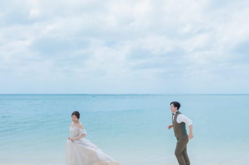 海で走ってみたり