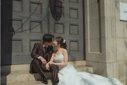 お顔を近づけて